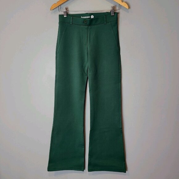 Betabrand Womens Classic Bootcut Dress Yoga Pants Dark Green Size XSP Petite - Picture 1 of 6
